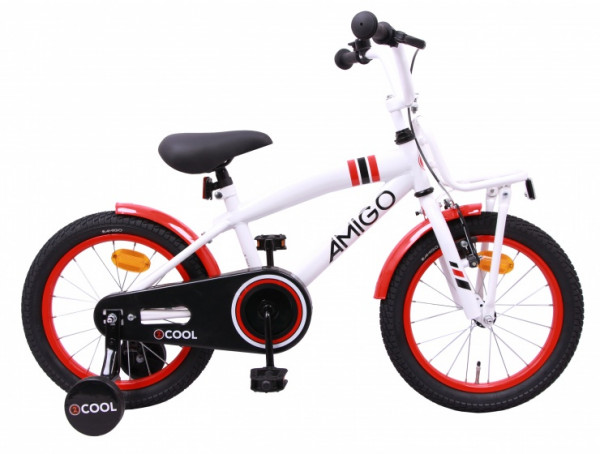 2Cool 16 Zoll 25,5 cm Jungen Rücktrittbremse Weiß