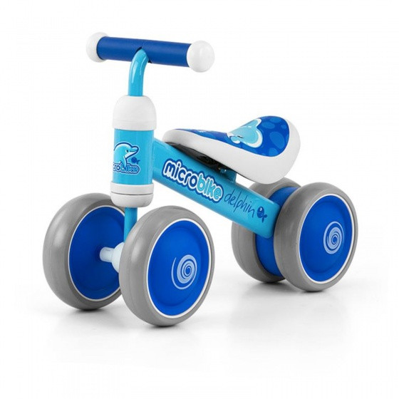 Loopfiets Micro dolfijn Junior Hellblau/Dunkelblau