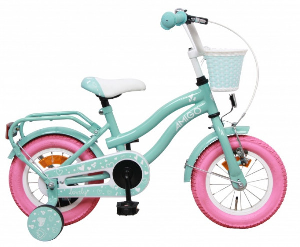 Lovely 12 Zoll 22 cm Mädchen Rücktrittbremse Türkis