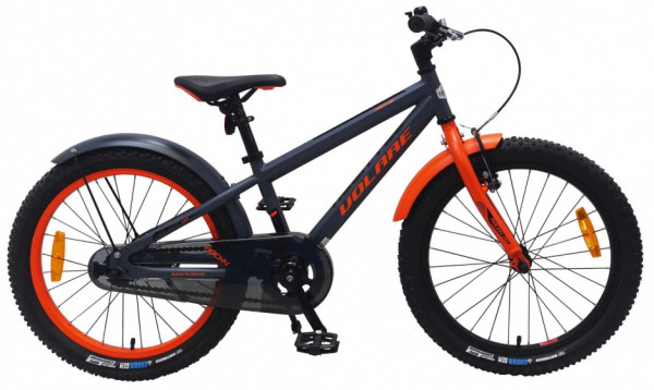 Rocky 20 Zoll 26,7 cm Jungen Rücktrittbremse Dunkelgrau/Orange