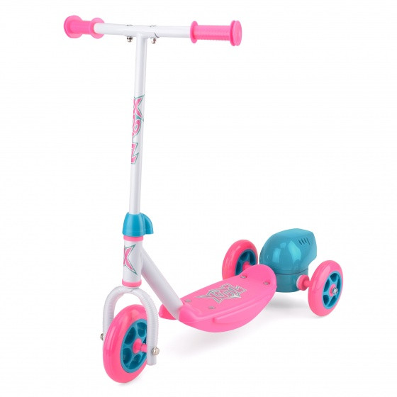 3-wiel kinderstep Bubble Scooter Mädchen Fußbremse Rosa