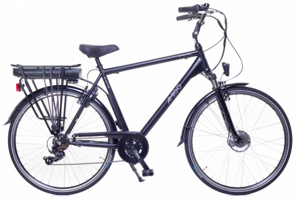 E-Active 28 Zoll 56 cm Herren 7G Felgenbremse Mattschwarz