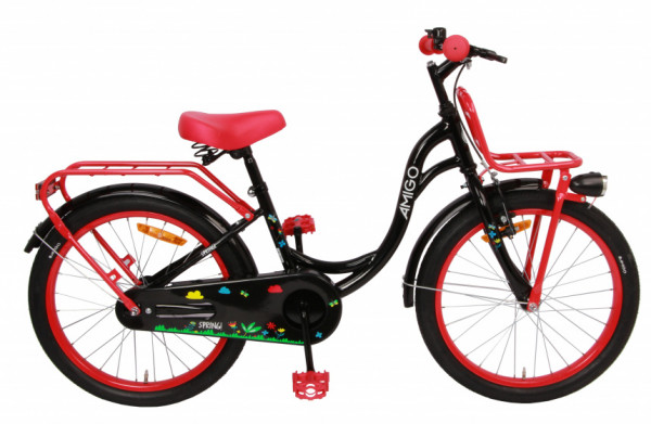 Spring 20 Zoll 27 cm Mädchen Rücktrittbremse Schwarz
