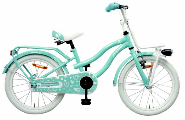 Lovely 18 Zoll 26 cm Mädchen Rücktrittbremse Türkis