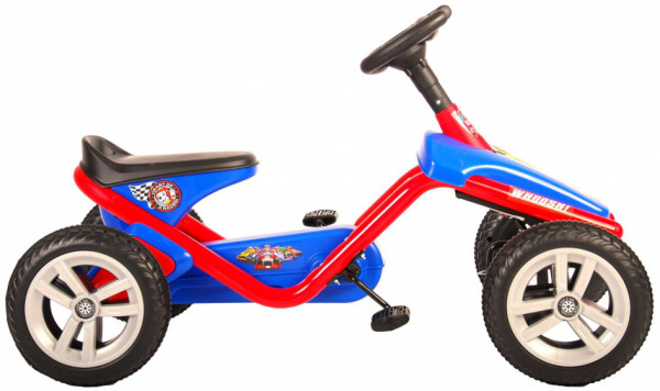 Paw Patrol Mini Go Kart 10 Zoll Junior Blau/Rot
