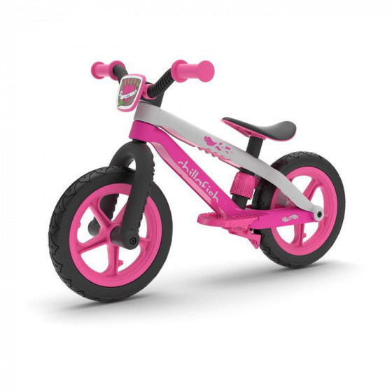 BMXie loopfiets 12 Zoll Junior Weiß/Rosa