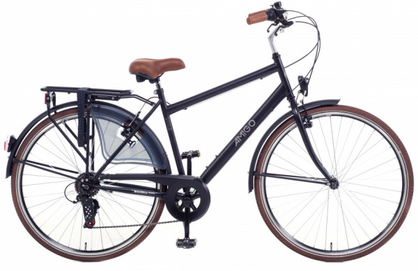 Style 28 Zoll 56 cm Herren 6G Felgenbremse Mattschwarz