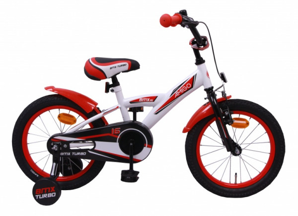 BMX Turbo 16 Zoll 23 cm Jungen Rücktrittbremse Weiß