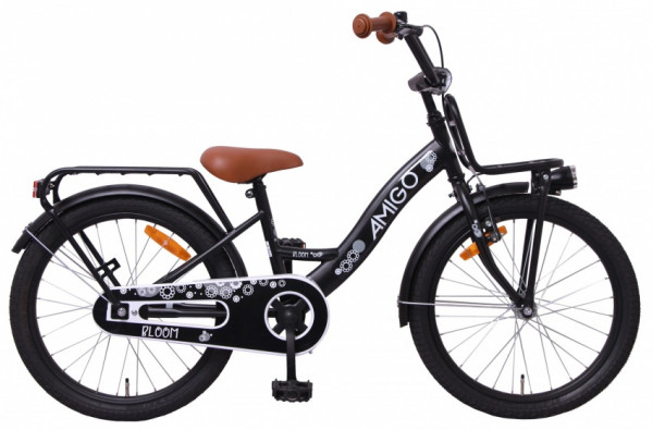 Bloom 20 Zoll 29 cm Mädchen Rücktrittbremse Mattschwarz
