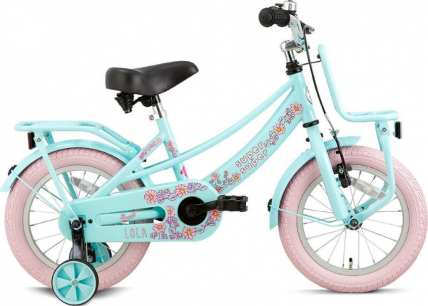 Lola 14 Zoll 21,5 cm Mädchen Rücktrittbremse Rosa/Hellblau