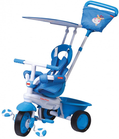 3-in-1-driewieler Elite Junior Weiß/Blau