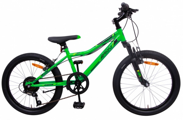 Attack 20 Zoll 28 cm Jungen 6G Felgenbremse Grün