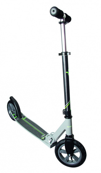 stuntstep Junior Fußbremse Grau/Schwarz