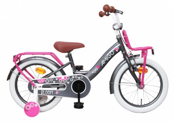 Bloom 16 Zoll 24 cm Mädchen Rücktrittbremse Grau