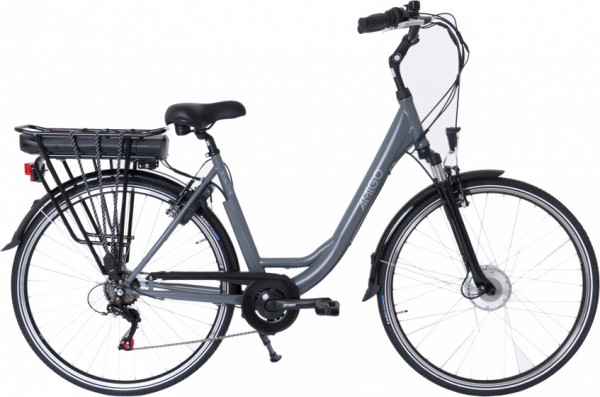 E-Active 28 Zoll 50 cm Damen 7G Felgenbremse Mattgrau