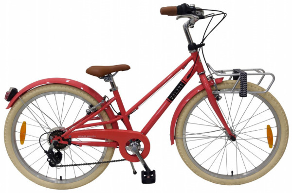 Melody 24 Zoll 37 cm Mädchen 6G Felgenbremse Rot