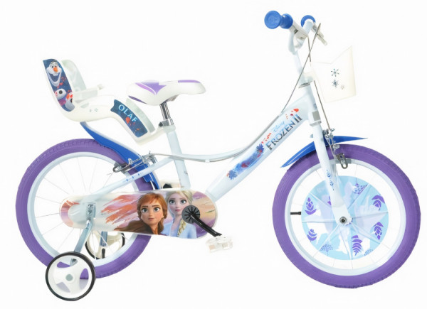 Frozen II 16 Zoll 26 cm Mädchen Felgenbremse Weiß/Violett