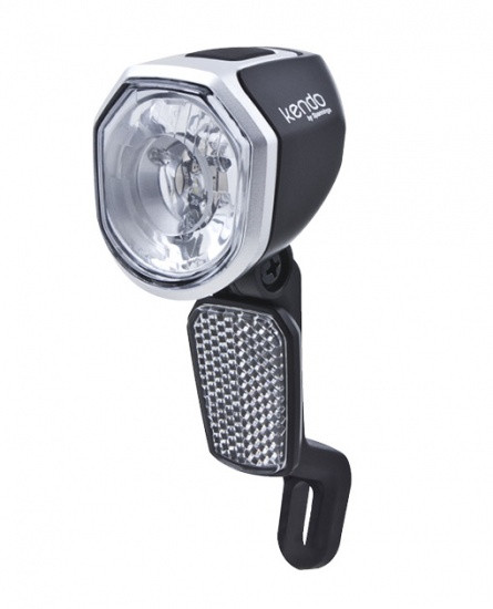 Kendo 6-36V LED Scheinwerfer Schwarz Silber