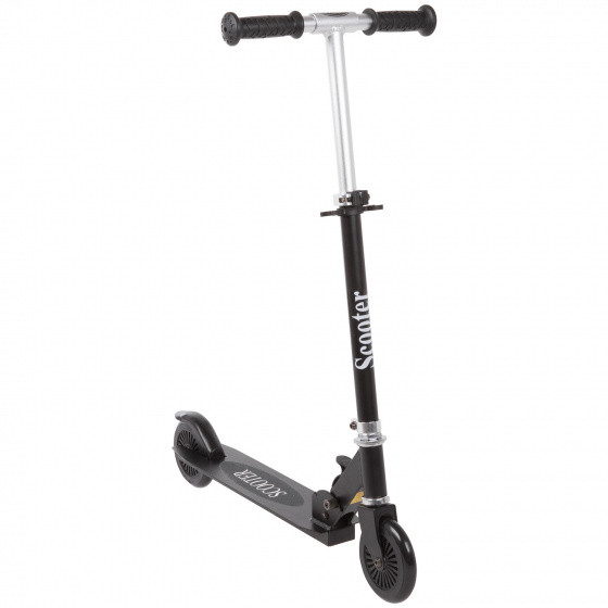 Mini Roller Junior Fußbremse Silber