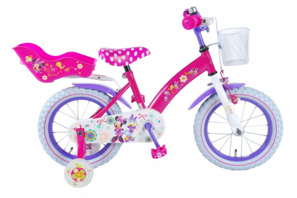 Minnie Mouse 14 Zoll 23,5 cm Mädchen Rücktrittbremse Rosa/Violett