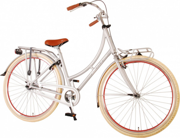 Classic Oma 28 Zoll 48 cm Damen Rücktrittbremse Silber