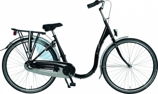 moederfiets 28 Zoll 48 cm Damen 3G Rücktrittbremse Schwarz