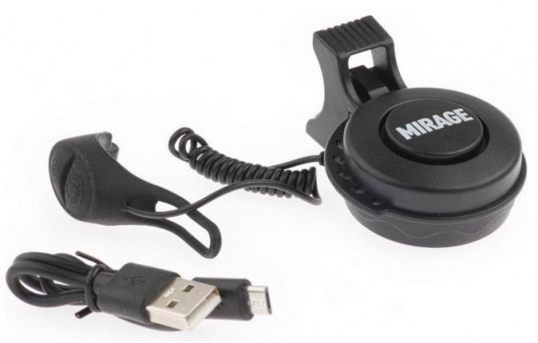 fahrradhupe T-00280/90dB 6,5 cm ABS/PC schwarz 2-teilig