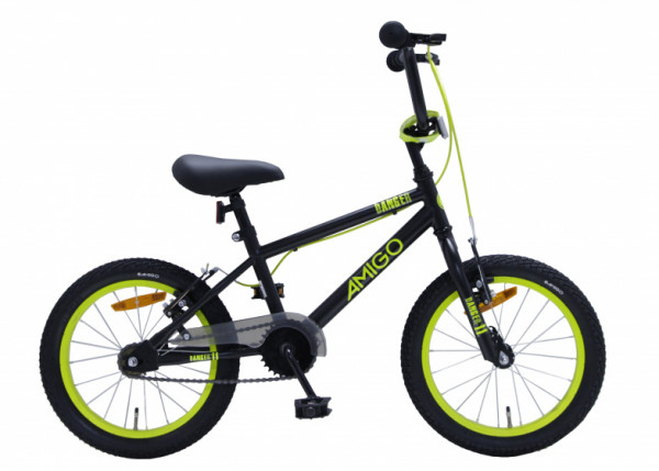 BMX Danger 16 Zoll 25,4 cm Junior Felgenbremse Schwarz/Gelb