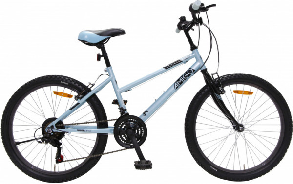 Power 24 Zoll 38 cm Mädchen 18G Felgenbremse Eisblau