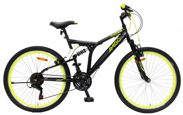 Racer 24 Zoll 33 cm Junior 18G Felgenbremse Schwarz