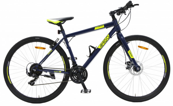 Control 28 Zoll 47 cm Unisex 21G Felgenbremse Blau/Gelb