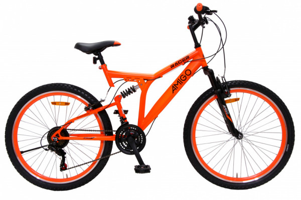 Racer 26 Zoll 48 cm Junior 18G Felgenbremse Orange