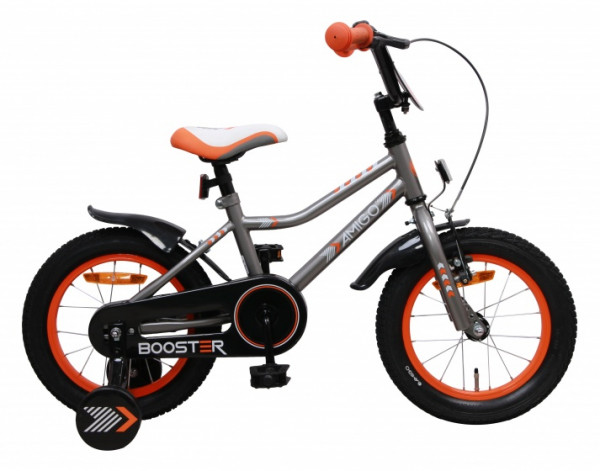 Booster 16 Zoll 25,4 cm Jungen Rücktrittbremse Grau