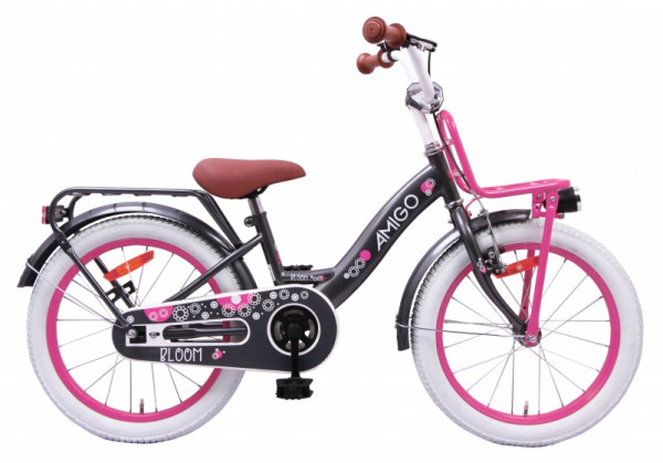 Bloom 18 Zoll 22 cm Mädchen Rücktrittbremse Grau