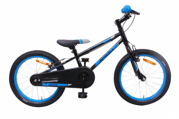 Cross 20 Zoll 24 cm Jungen Felgenbremse Schwarz/Blau