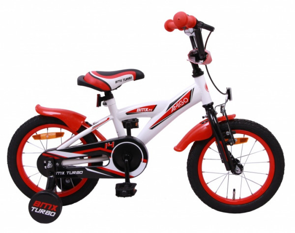 BMX Turbo 14 Zoll 21 cm Jungen Rücktrittbremse Weiß