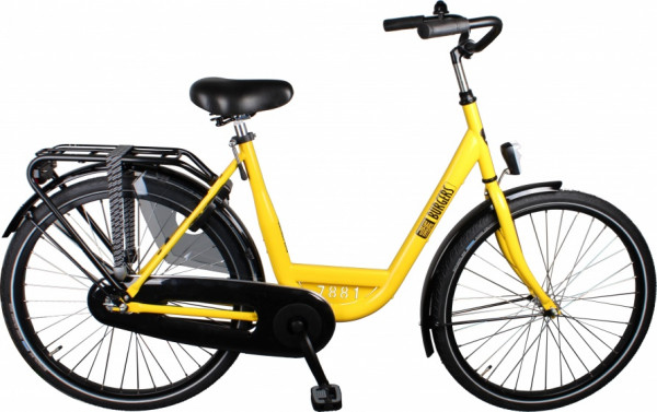 stadsfiets 26 Zoll 48 cm Damen 3G Rücktrittbremse Gelb
