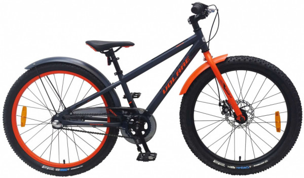 Rocky 24 Zoll 31,75 cm Jungen 3G Rücktrittbremse Dunkelgrau/Orange