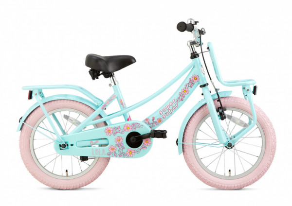 Lola 16 Zoll 25,4 cm Mädchen Rücktrittbremse Hellblau/Rosa
