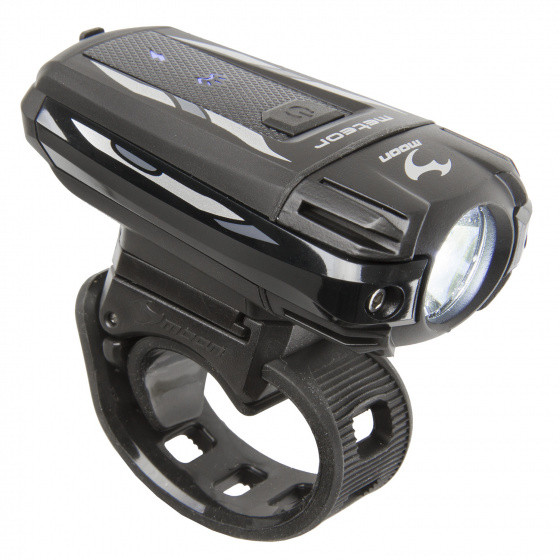 frontleuchte Meteor 400 lm wiederaufladbar schwarz