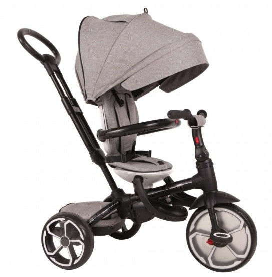 Prime 4-in-1 driewieler 8 Zoll Junior Grau/Schwarz