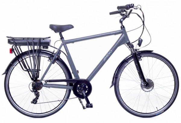E-Active 28 Zoll 56 cm Herren 7G Felgenbremse Mattgrau