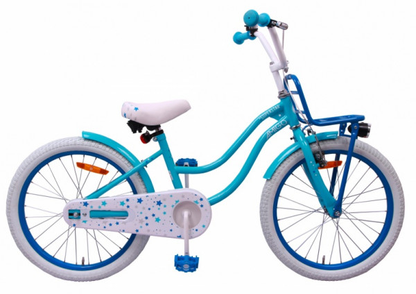 Superstar 20 Zoll 28 cm Mädchen Rücktrittbremse Hellblau