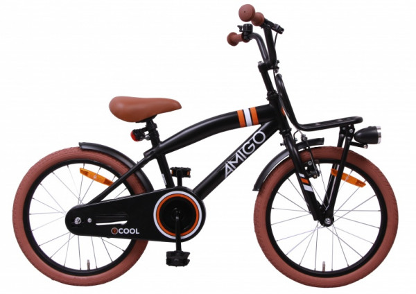 2Cool 20 Zoll 30 cm Jungen Rücktrittbremse Mattschwarz