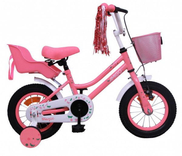 Magic 12 Zoll 21 cm Mädchen Rücktrittbremse Rosa