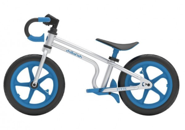 Fixie loopfiets Junior Silber/Blau