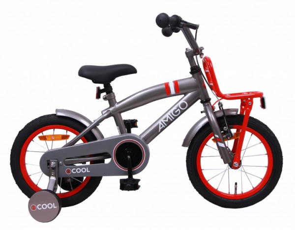 2Cool 14 Zoll 23 cm Jungen Rücktrittbremse Grau