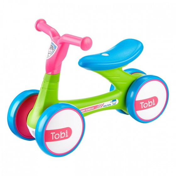 Loopfiets Tobi Junior Grün/Rosa