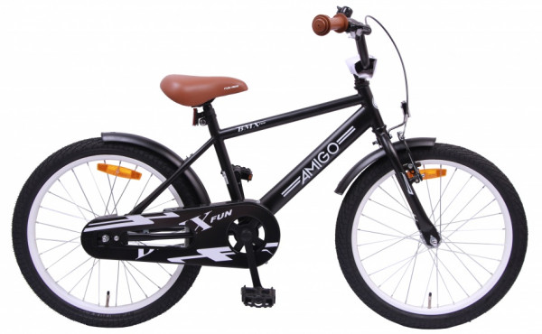 BMX Fun 20 Zoll 32 cm Jungen Rücktrittbremse Mattschwarz