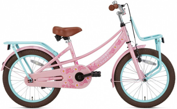 Lola 18 Zoll 28 cm Mädchen Rücktrittbremse Rosa/Türkis
